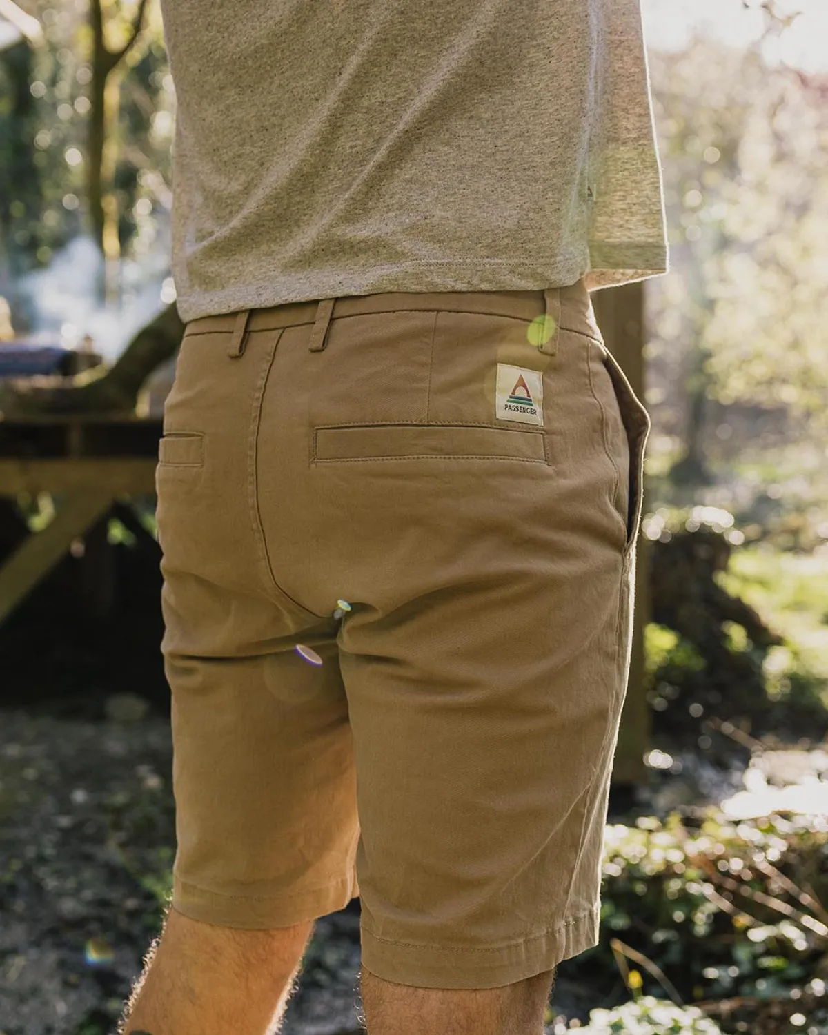 Shorts|Shorts|Passenger 365 Organic Cotton Short - Chinchilla Brown ChinchillaBrown
