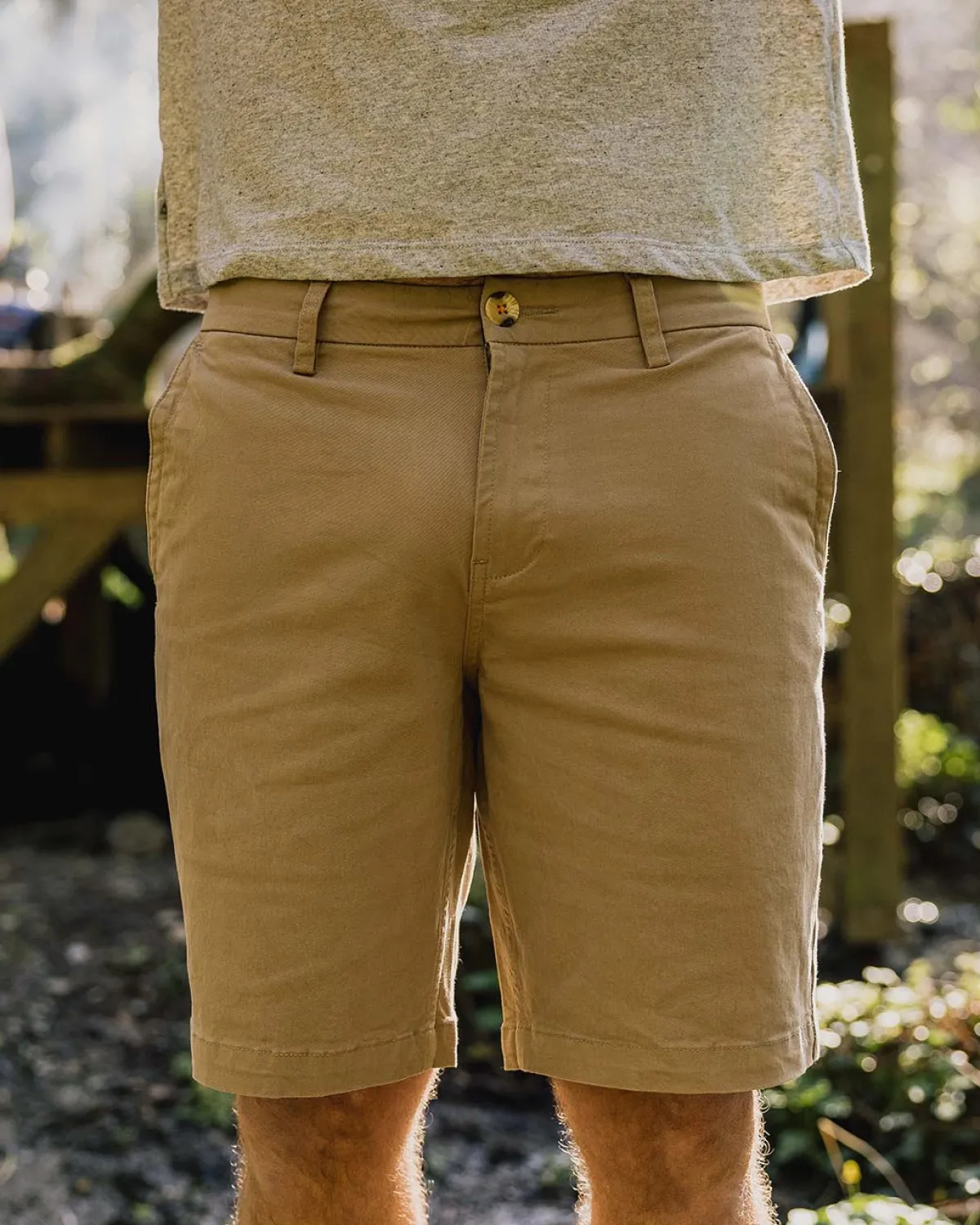 Shorts|Shorts|Passenger 365 Organic Cotton Short - Chinchilla Brown ChinchillaBrown