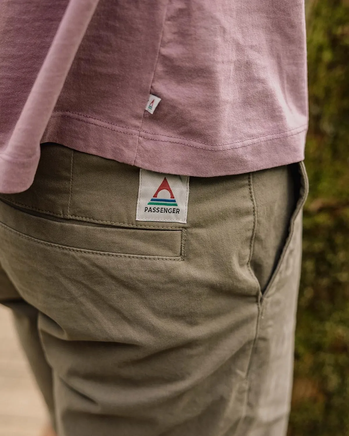 Shorts|Shorts|Passenger 365 Organic Cotton Short - Dusty Olive DustyOlive
