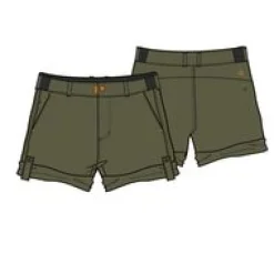 Shorts|Outdoor Active|Passenger 365 Trail Roll Up Short - Khaki Green KhakiGreen