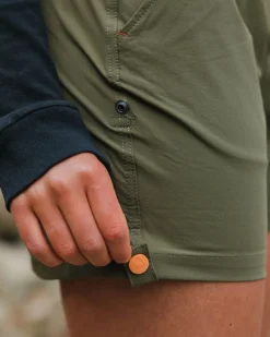 Shorts|Outdoor Active|Passenger 365 Trail Roll Up Short - Khaki Green KhakiGreen