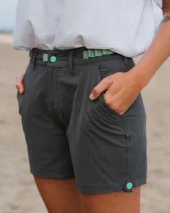 Shorts|Outdoor Active|Passenger 365 Trail Roll Up Shorts - Charcoal