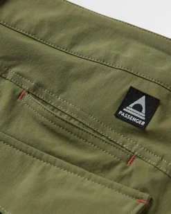 Shorts|Bottoms|Passenger 365 Trail Short - Khaki Green KhakiGreen