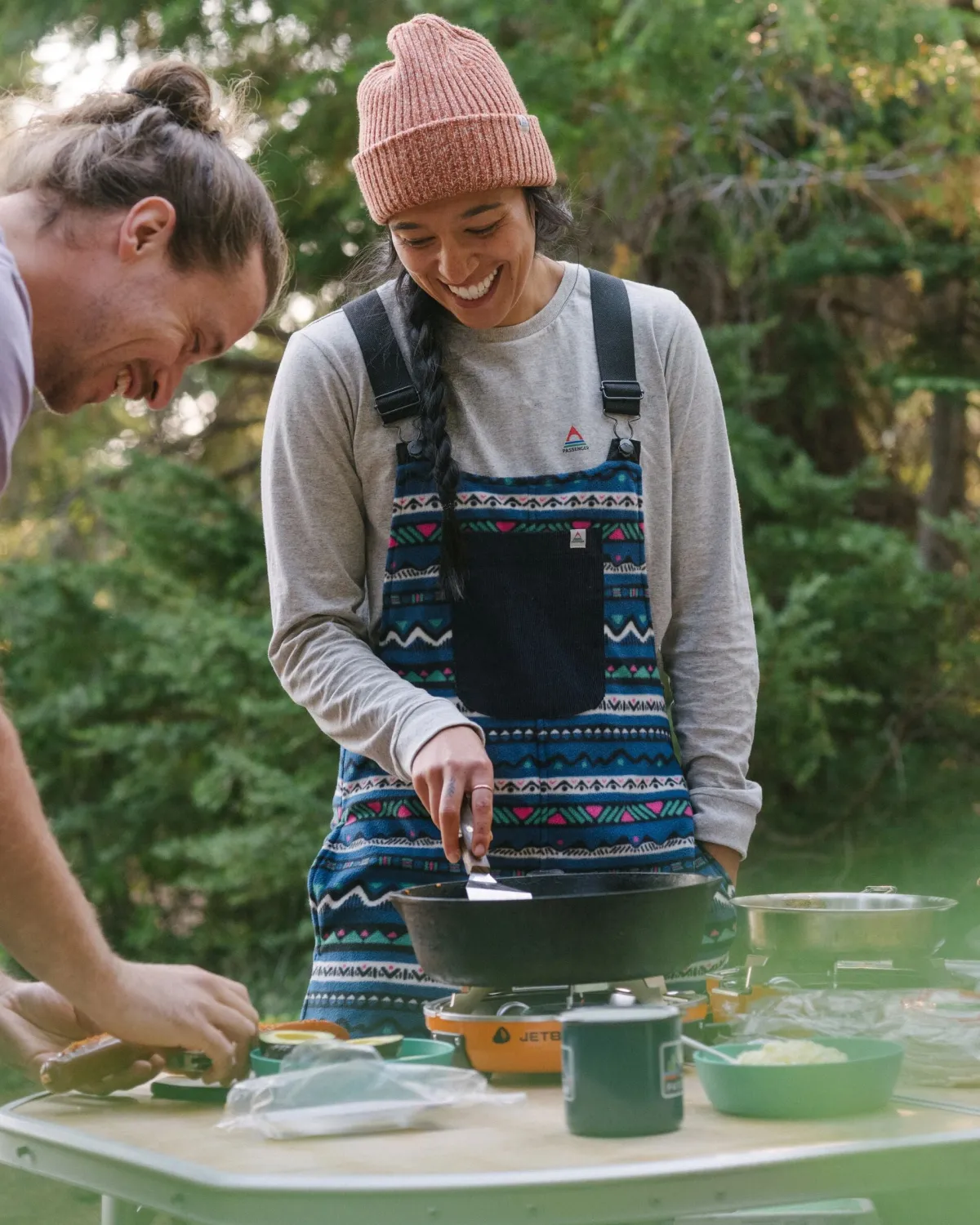 Overalls & Pants|Passenger Ace Recycled Polar Fleece Overalls - Mountain Geo Tidal Blue MountainGeoTidalBlue