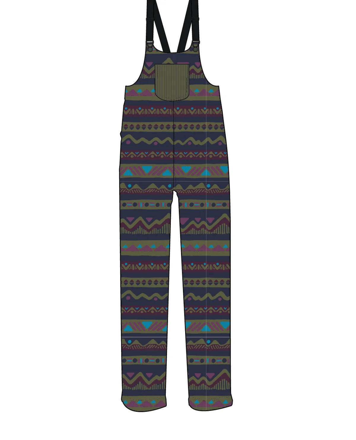 Overalls & Pants|Passenger Ace Recycled Polar Fleece Overalls - Mountain Geo Multi MountainGeoMulti
