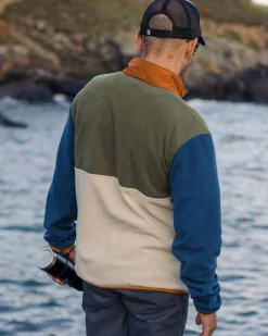 Fleece|Passenger Adrift Recycled Polar Fleece - Khaki Green/Oatmeal KhakiGreen/Oatmeal