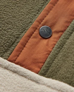 Fleece|Passenger Adrift Recycled Polar Fleece - Khaki Green/Oatmeal KhakiGreen/Oatmeal