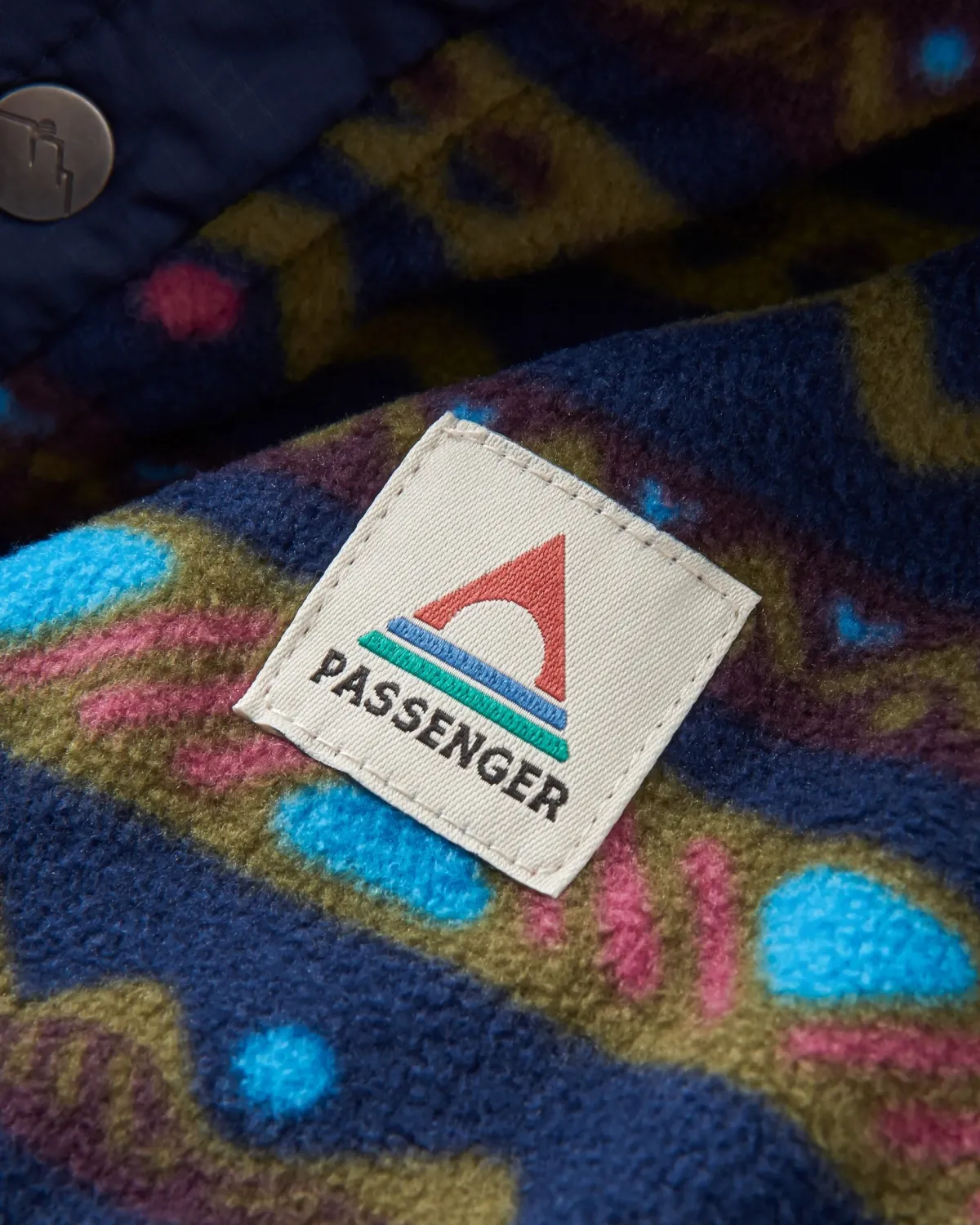 Fleece|Passenger Adrift Recycled Polar Fleece - Mountain Geo Multi MountainGeoMulti