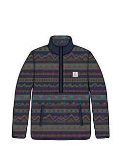 Fleece|Passenger Adrift Recycled Polar Fleece - Mountain Geo Multi MountainGeoMulti