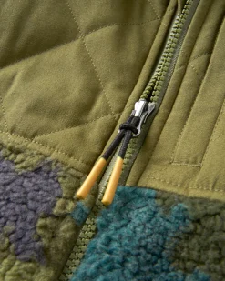 Fleece|Passenger Adventure 2.0 Recycled Deep-Pile Sherpa Fleece - Alpine Camo Khaki Green AlpineCamoKhakiGreen