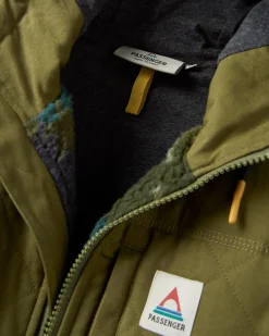 Fleece|Passenger Adventure 2.0 Recycled Deep-Pile Sherpa Fleece - Alpine Camo Khaki Green AlpineCamoKhakiGreen