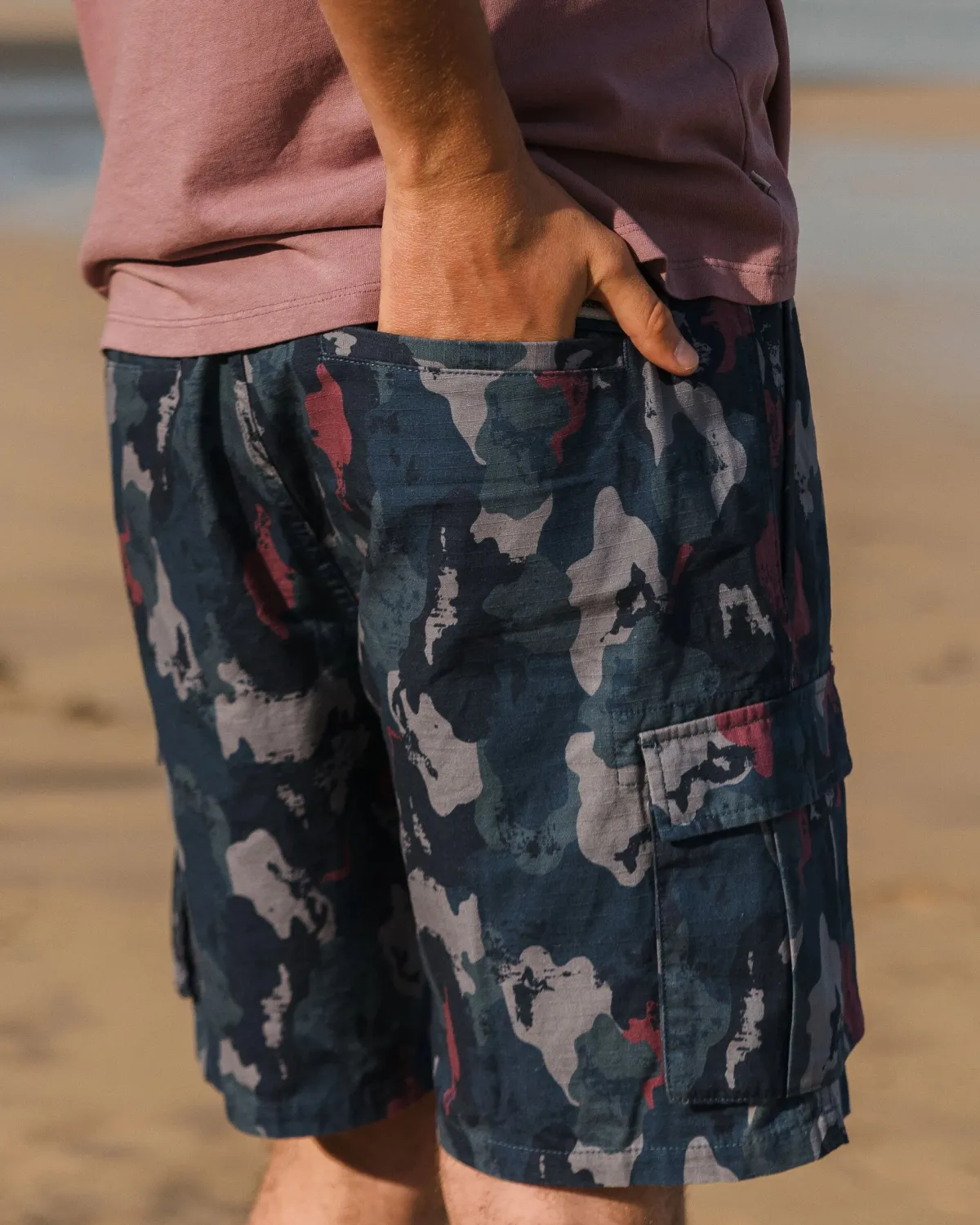 Shorts|Shorts|Passenger Adventurer Cargo Shorts - Sycamore Camo SycamoreCamo