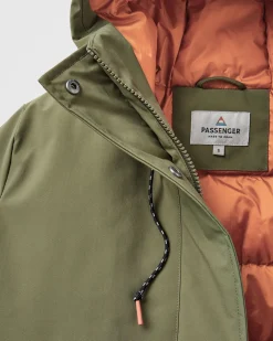 Jackets|Parkas & Coats|Passenger Alaska Recycled Insulated Parka - Khaki Green KhakiGreen