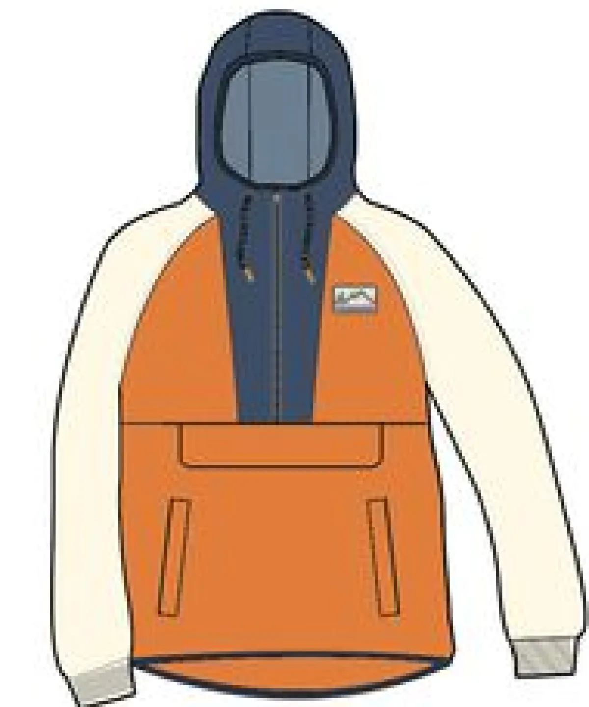Fleece|Fleece|Passenger Alexander Recycled Polar Hooded Fleece - Sunrise Orange SunriseOrange