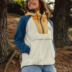 Fleece|Fleece|Passenger Alexander Recycled Polar Hooded Fleece - Egret