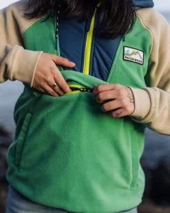 Fleece|Fleece|Passenger Alexander Recycled Polar Hooded Fleece - Green Spruce GreenSpruce