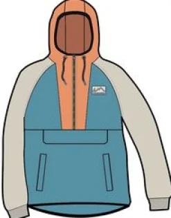 Fleece|Fleece|Passenger Alexander Recycled Polar Hooded Fleece - Blue Pool BluePool