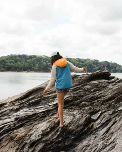 Fleece|Fleece|Passenger Alexander Recycled Polar Hooded Fleece - Blue Pool BluePool