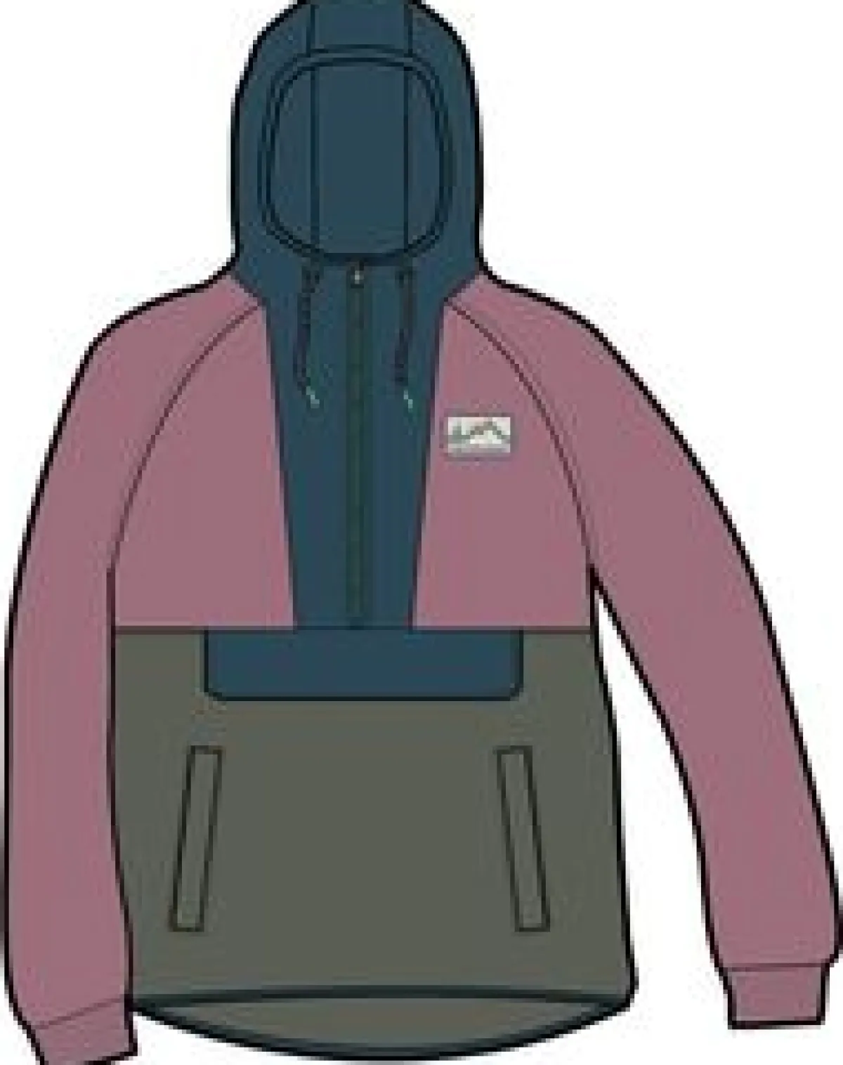 Fleece|Fleece|Passenger Alexander Recycled Polar Hooded Fleece - Dusty Rose DustyRose
