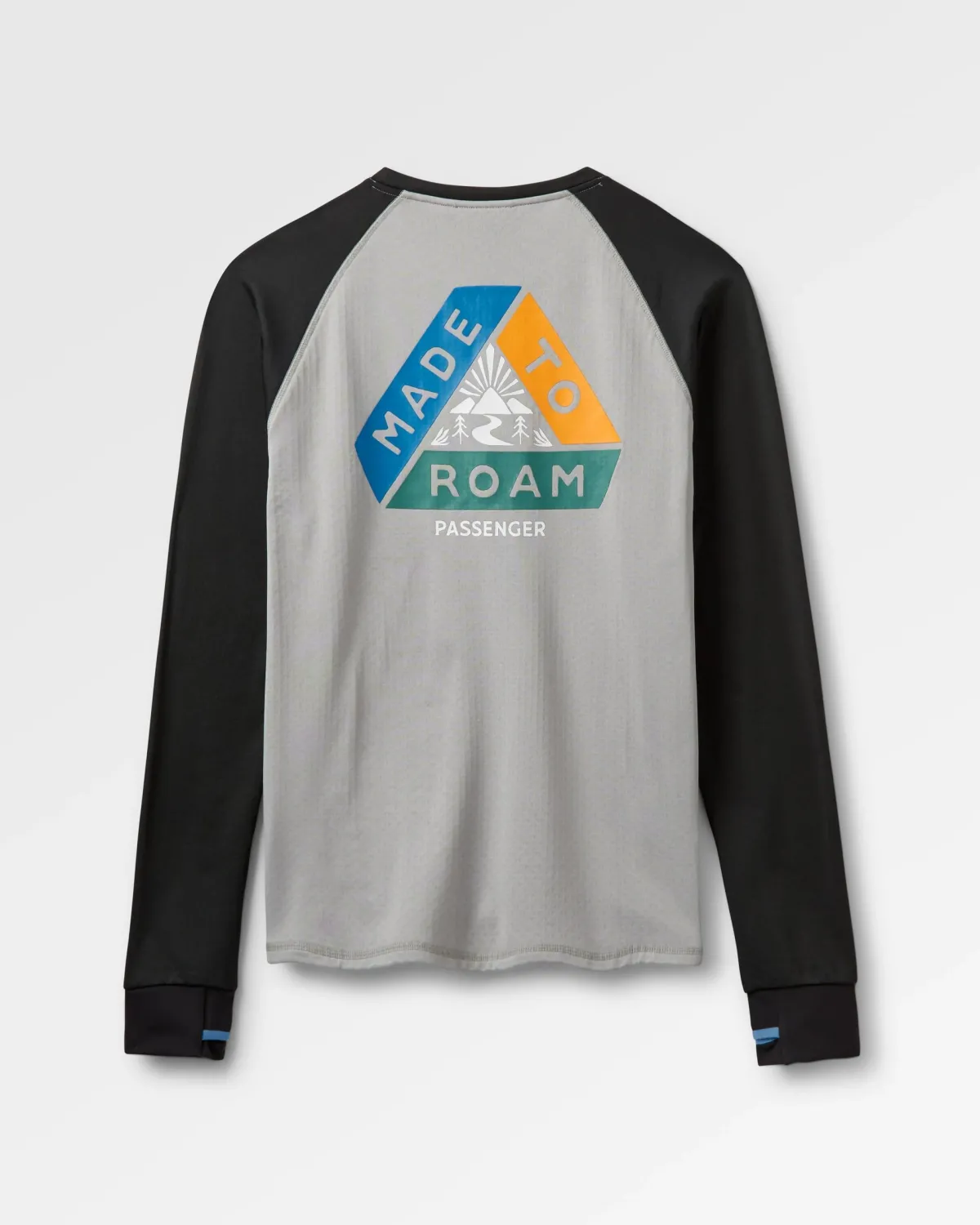 T-Shirts & Tank Tops|Tops|Passenger Alpine Recycled Base Layer Long Sleeve T-Shirt - Black/Grey Black/Grey