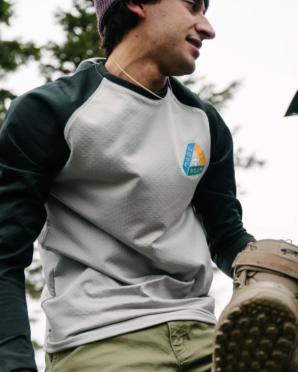 T-Shirts & Tank Tops|Tops|Passenger Alpine Recycled Base Layer Long Sleeve T-Shirt - Black/Grey Black/Grey