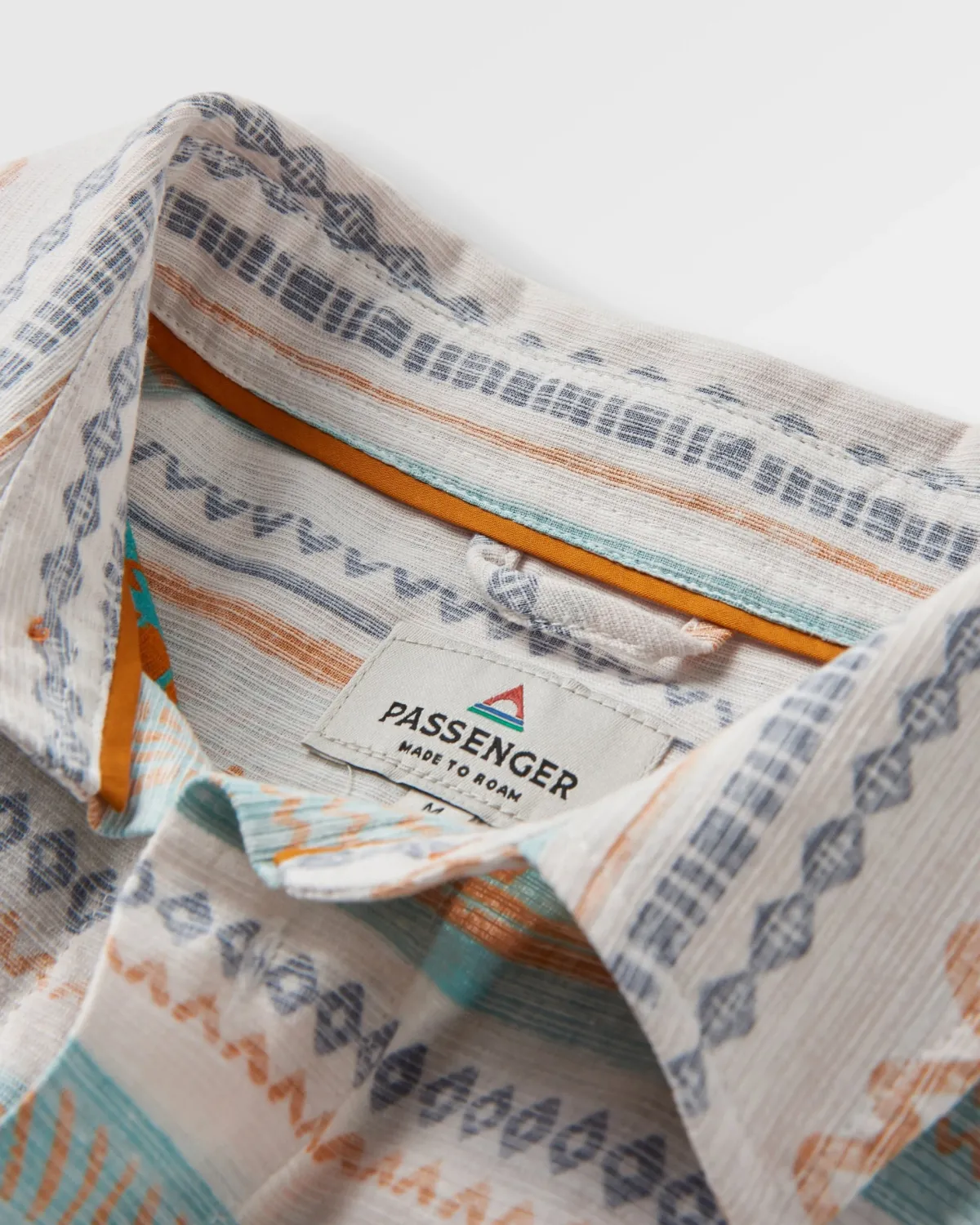 Shirts|Shirts|Passenger Amboro Organic Cotton Long Sleeve Shirt - Patchwork Stripe Birch PatchworkStripeBirch