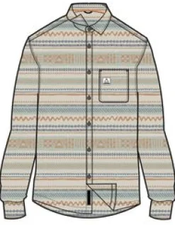 Shirts|Shirts|Passenger Amboro Organic Cotton Long Sleeve Shirt - Patchwork Stripe Birch PatchworkStripeBirch