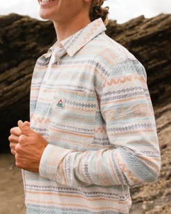 Shirts|Shirts|Passenger Amboro Organic Cotton Long Sleeve Shirt - Patchwork Stripe Birch PatchworkStripeBirch