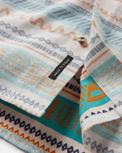 Shirts|Shirts|Passenger Amboro Organic Cotton Long Sleeve Shirt - Patchwork Stripe Birch PatchworkStripeBirch