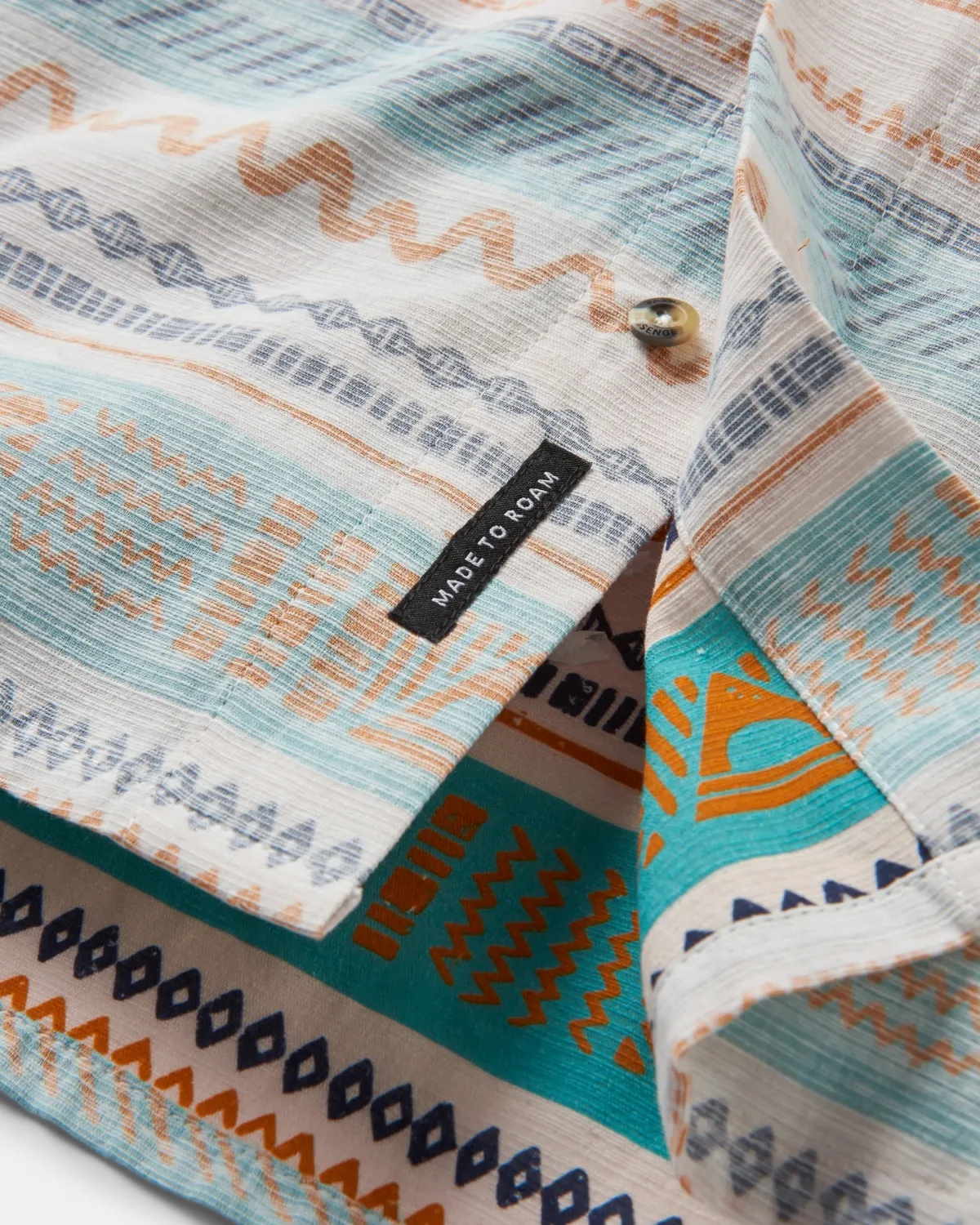 Shirts|Shirts|Passenger Amboro Organic Cotton Long Sleeve Shirt - Patchwork Stripe Birch PatchworkStripeBirch