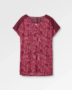Dresses|Dresses & Skirts|Passenger Ambrose Oversized Dress - Vintage Patchwork Wine VintagePatchworkWine