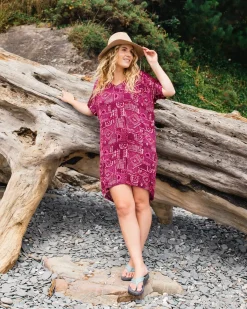 Dresses|Dresses & Skirts|Passenger Ambrose Oversized Dress - Vintage Patchwork Wine VintagePatchworkWine