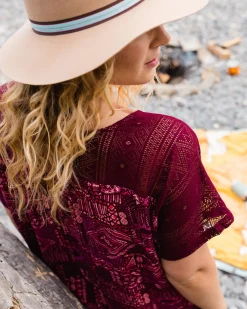 Dresses|Dresses & Skirts|Passenger Ambrose Oversized Dress - Vintage Patchwork Wine VintagePatchworkWine