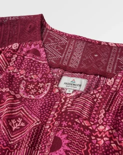 Dresses|Dresses & Skirts|Passenger Ambrose Oversized Dress - Vintage Patchwork Wine VintagePatchworkWine