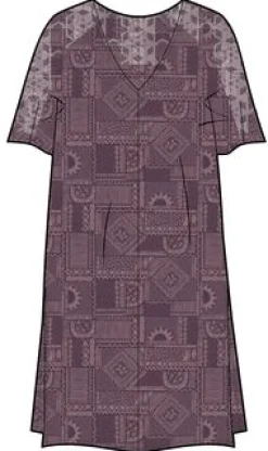 Dresses|Dresses & Skirts|Passenger Ambrose Oversized Dress - Vintage Patchwork Wine VintagePatchworkWine