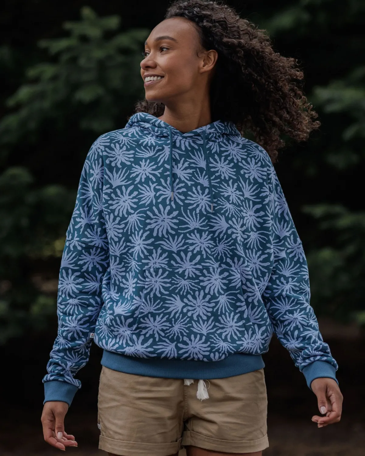 Hoodies|Hoodies & Sweatshirts|Passenger Arame Organic Cotton Hoodie - Seaweed Blue Steel SeaweedBlueSteel