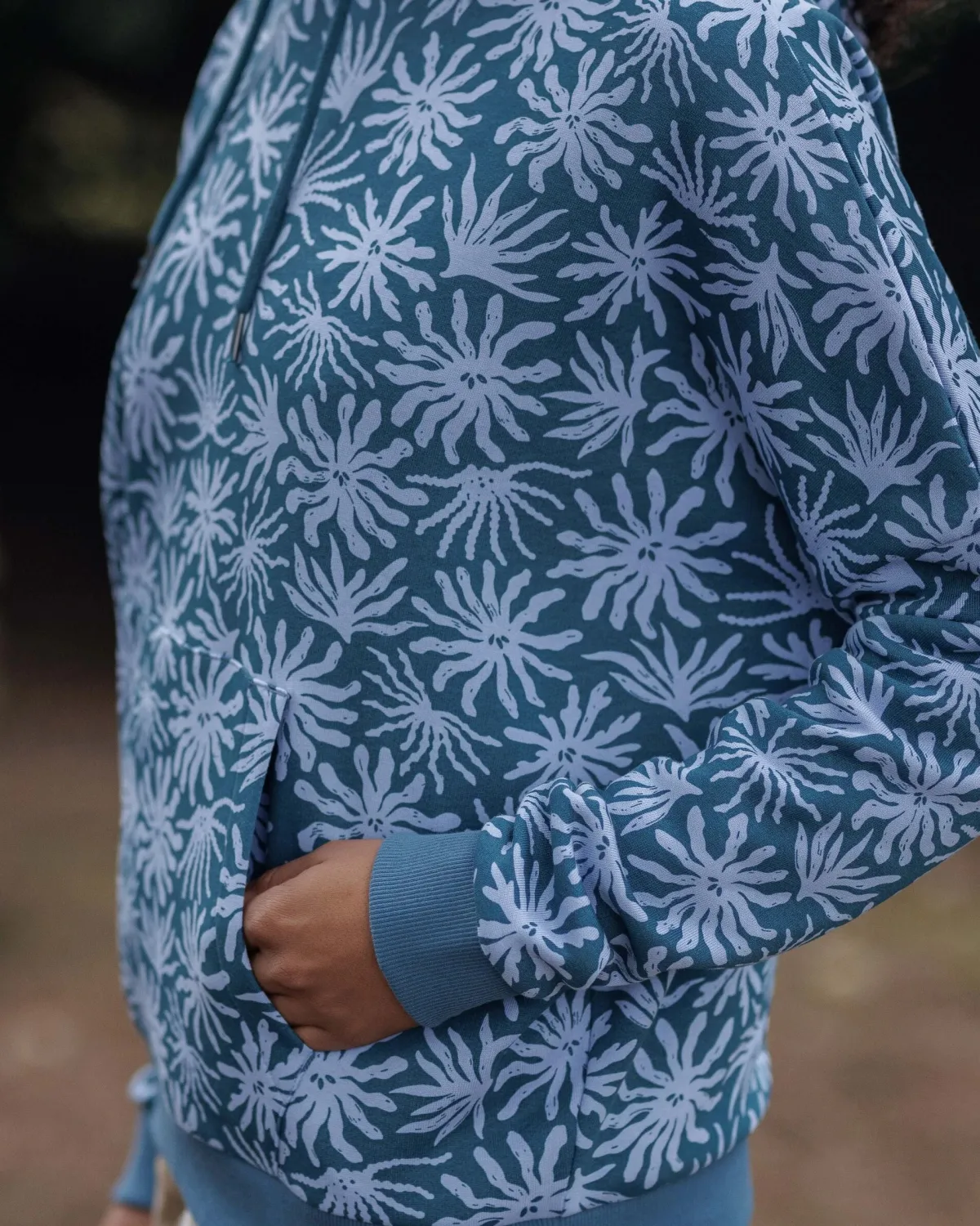 Hoodies|Hoodies & Sweatshirts|Passenger Arame Organic Cotton Hoodie - Seaweed Blue Steel SeaweedBlueSteel