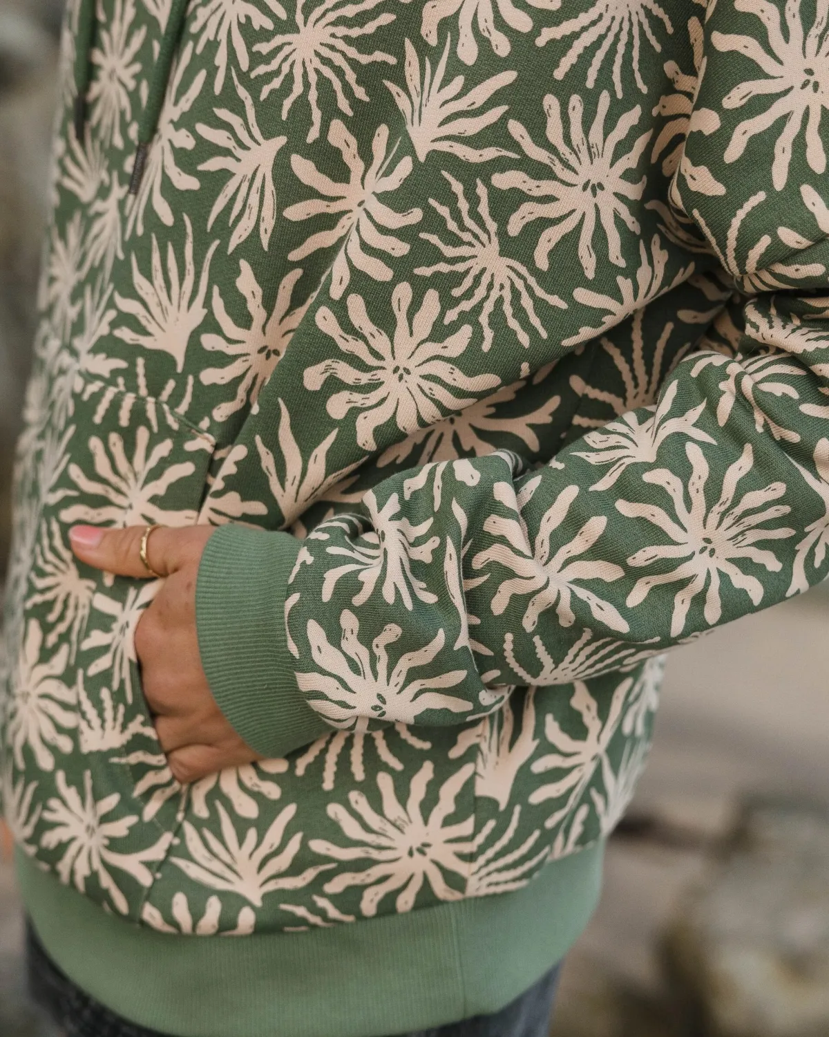 Hoodies|Hoodies & Sweatshirts|Passenger Arame Organic Cotton Hoodie - Seaweed Pistachio SeaweedPistachio