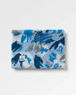Neckwear & Snoods|Scarves & Neckwear|Passenger Ash Recycled Sherpa Fleece Neck Gaiter - Abstract Mountain Blue Steel AbstractMountainBlueSteel
