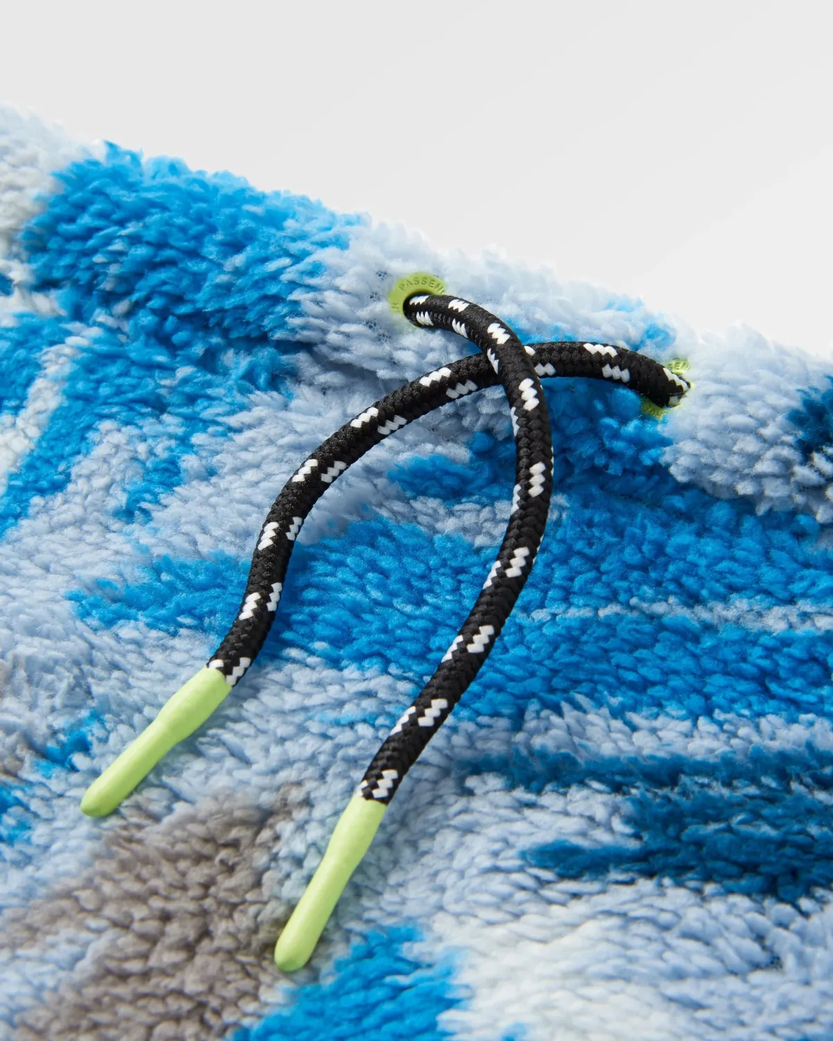 Neckwear & Snoods|Scarves & Neckwear|Passenger Ash Recycled Sherpa Fleece Neck Gaiter - Abstract Mountain Blue Steel AbstractMountainBlueSteel