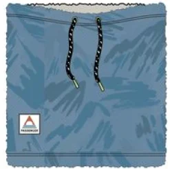 Neckwear & Snoods|Scarves & Neckwear|Passenger Ash Recycled Sherpa Fleece Neck Gaiter - Abstract Mountain Blue Steel AbstractMountainBlueSteel