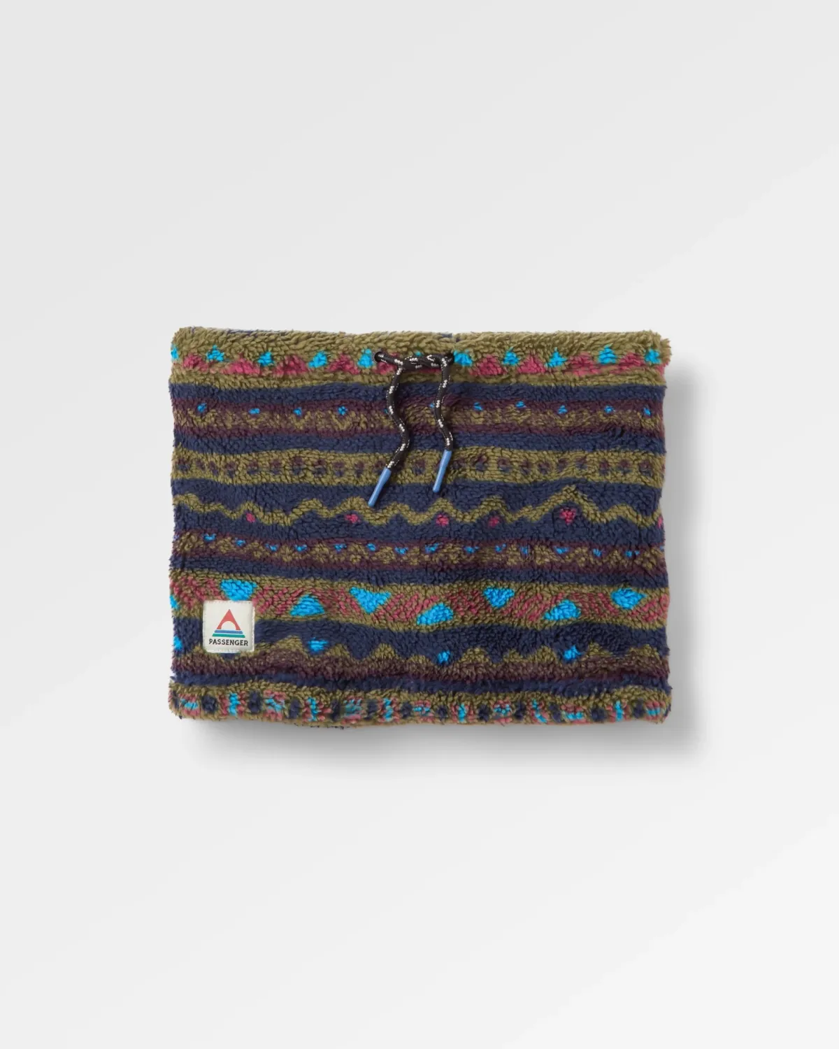 Neckwear & Snoods|Scarves & Neckwear|Passenger Ash Recycled Sherpa Fleece Neck Gaiter - Mountain Geo Multi MountainGeoMulti
