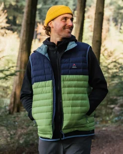 Insulated|Passenger Ashland Down Recycled Vest - Rich Navy/Pear Green RichNavy/PearGreen