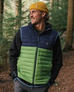 Insulated|Passenger Ashland Down Recycled Vest - Rich Navy/Pear Green RichNavy/PearGreen