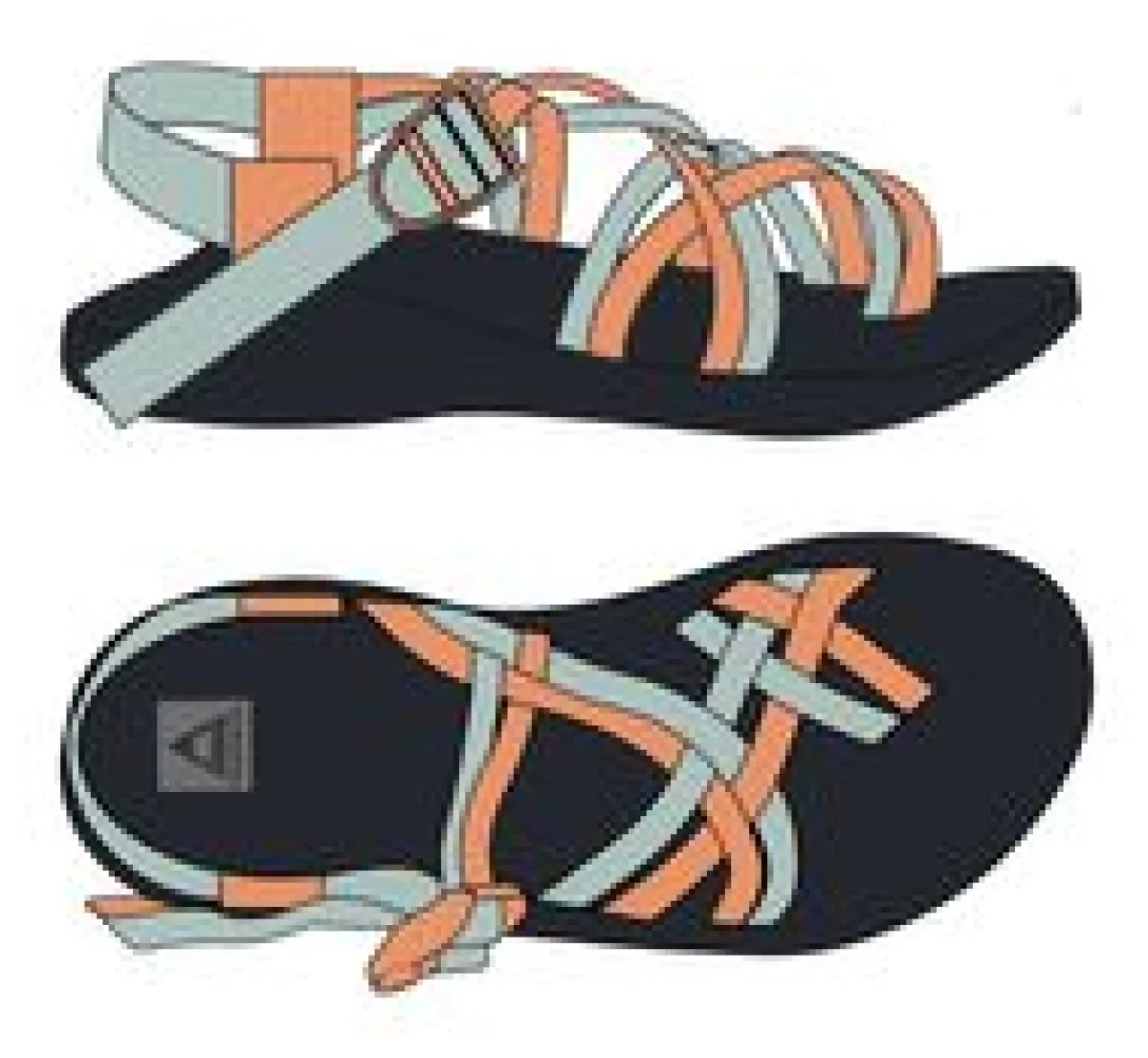 Footwear|Flip Flops & Sandals|Passenger Atlas Sandal - Surf Spray/Apricot SurfSpray/Apricot