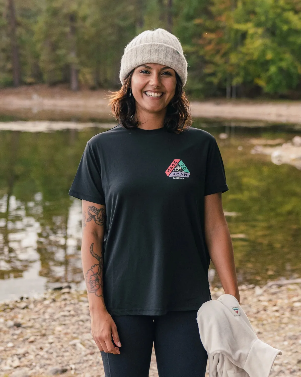T-Shirts & Tank Tops|Tops|Passenger Aurora Active Long Sleeve T-Shirt - Black
