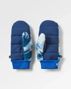 Gloves|Passenger Avalanche Recycled Sherpa Mittens - Abstract Mountain Blue Steel AbstractMountainBlueSteel