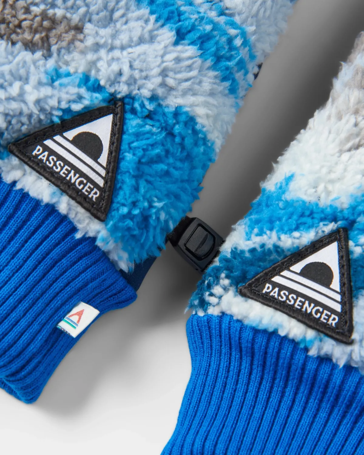 Gloves|Passenger Avalanche Recycled Sherpa Mittens - Abstract Mountain Blue Steel AbstractMountainBlueSteel