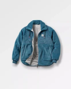 Fleece|Fleece|Passenger Awaken Recycled Deep-Pile Sherpa Fleece - Washed Blue WashedBlue