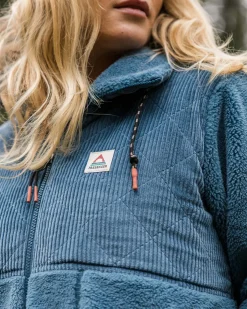 Fleece|Fleece|Passenger Awaken Recycled Deep-Pile Sherpa Fleece - Washed Blue WashedBlue